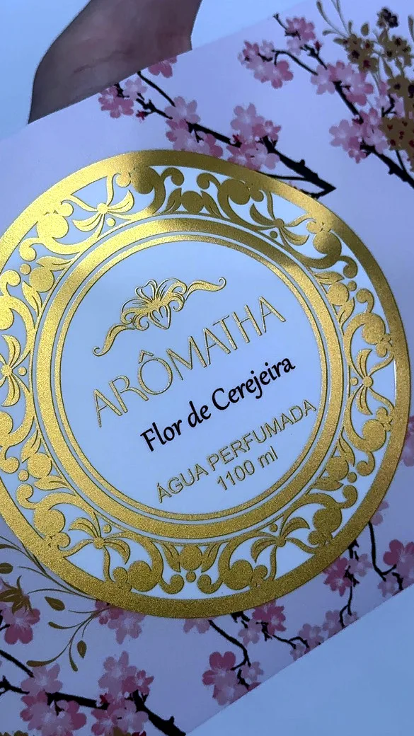 Rótulo medalhão dourado